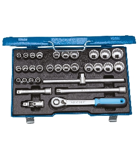 JUEGO DE LLAVES DE VASO 1/2"" 31 PZAS 2546043 GEDORE